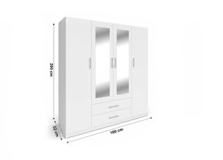 Armario 4 puertas blanco