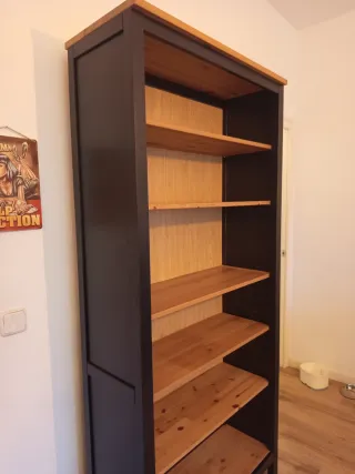 Estantería Librería Madera Negra