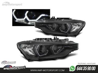 FAROS DELANTEROS OJOS DE ANGEL 3D U PARA BMW SERIE 3 F30 / F31 2015-2018
