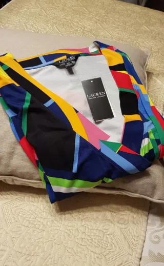 Top Cruzado Ralph Lauren Talla S