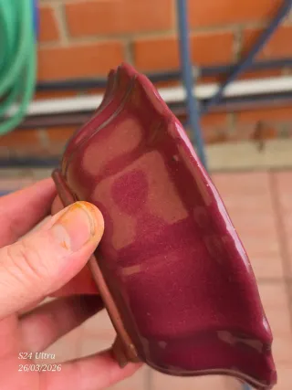 Maceta bonsai cerámica morada