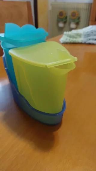 Set 2 Contenitori Tupperware con Base