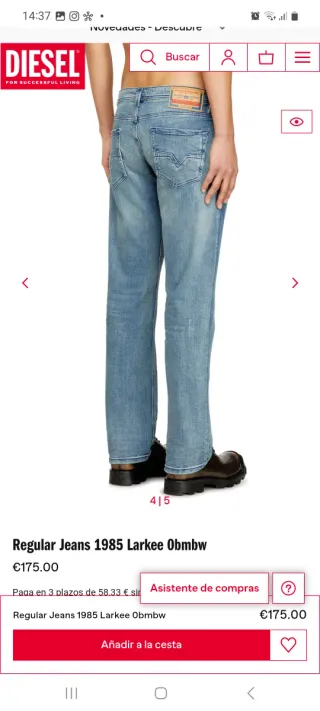 Vaqueros Diesel LARKEE Hombre