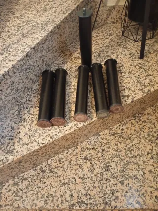 6 Patas para Cama Negras