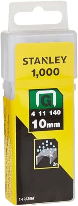 STANLEY 1-TRA706T - Grapa tipo g (4/11/140) 10mm - 1000 u.