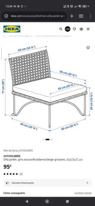 Conjunto de sillones de exterior