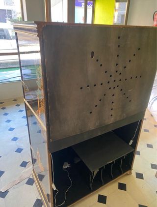 Mueble Chino Antiguo Negro y Dorado