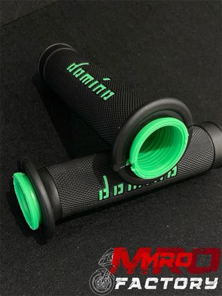 Puños Domino Racing Negro / Verde