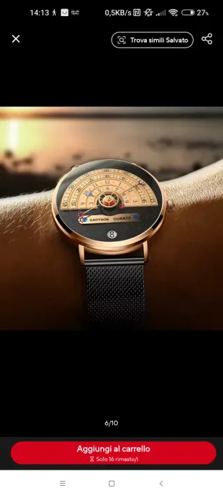 Elegante Orologio da uomo alla moda