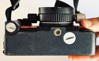 Cámara Nikonos V + Nikonos IV-A adapter