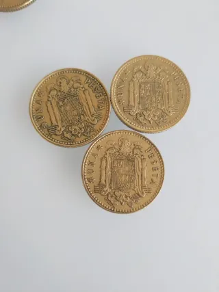 Lote de 9 monedas de Peseta