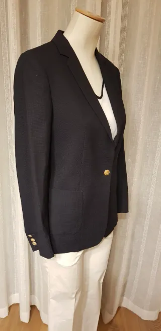 Blazer Massimo Dutti T40 Azul Marino