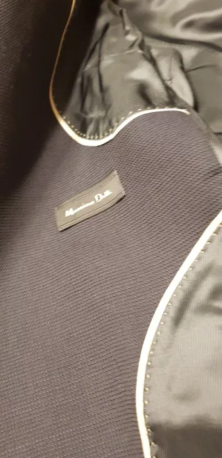 Blazer Massimo Dutti T40 Azul Marino