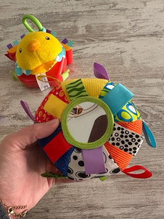 Lote Juguetes Bebé: Pato, torre y Pelota