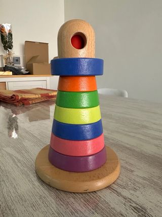 Lote Juguetes Bebé: Pato, torre y Pelota