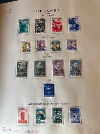 Álbum Sellos Holanda 1852-1954