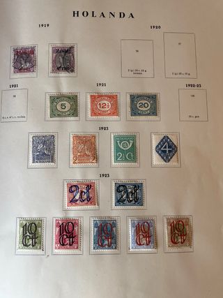 Álbum Sellos Holanda 1852-1954