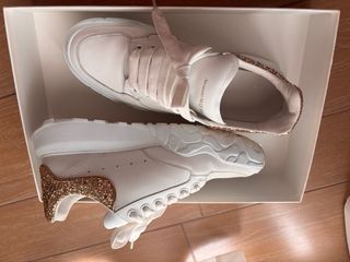 Sneakers Alexander McQueen Oro Bianco
