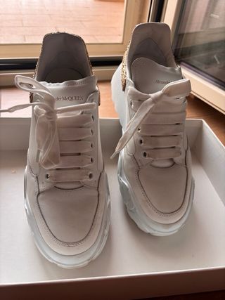 Sneakers Alexander McQueen Oro Bianco