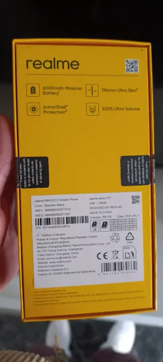 Móvil Realme Note 70T