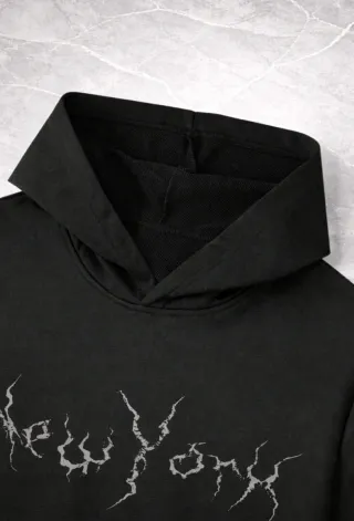 Completo tuta nero stampa grafica