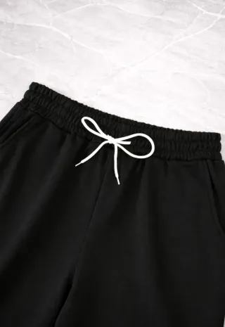 Completo tuta nero stampa grafica