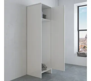 Columna de baño Negrari blanca de resina 182x40cm