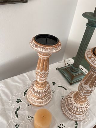Candelabro de madera