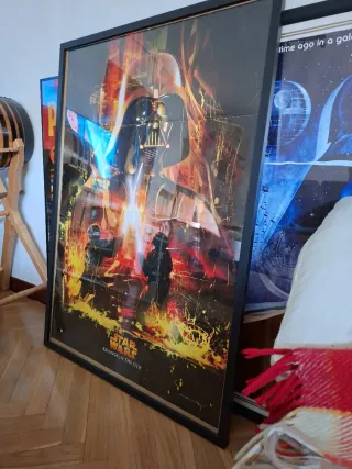 Póster Star Wars Episodio III con marco