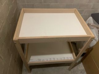 Cambiador Bebé IKEA Blanco y Madera