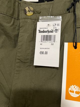 Pantaloni Chino Popeline Timberland Verdi