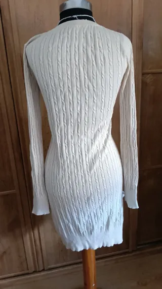 Chaqueta de punto beige