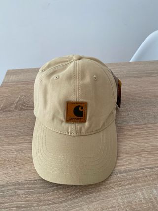 Gorra Carhartt Azul con parche marrón