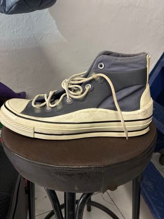 Converse Talla 44 Vintage Azul Blanco