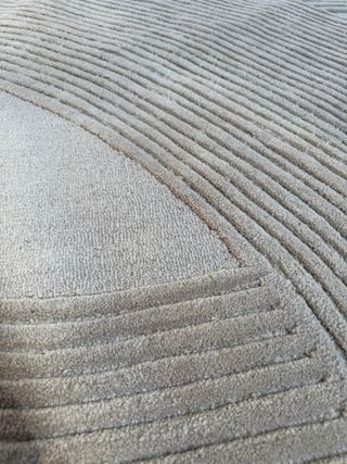 Alfombra Domm de lana beige Ø 200 cm