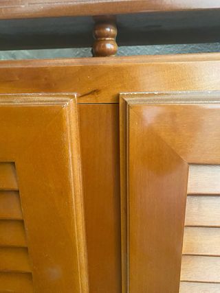 Cubre radiador doble de madera