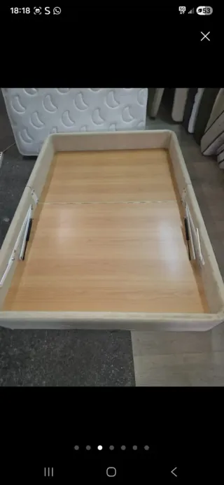 Canapé abatible 135x190 tela beige