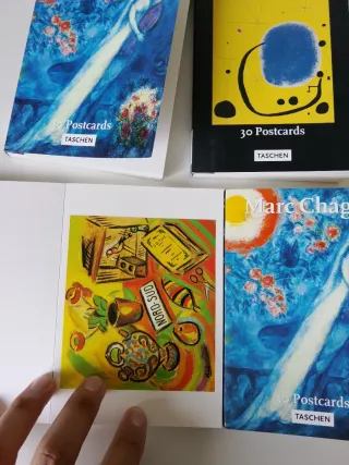 Postales Marc Chagall y Joan Miró (2 sets)