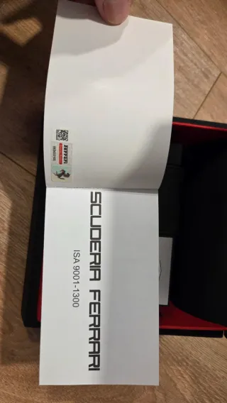 Reloj Ferrari ISA 9001-1300 Negro/Rojo