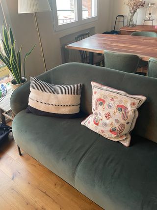 Sofá Natuzzi Verde Terciopelo