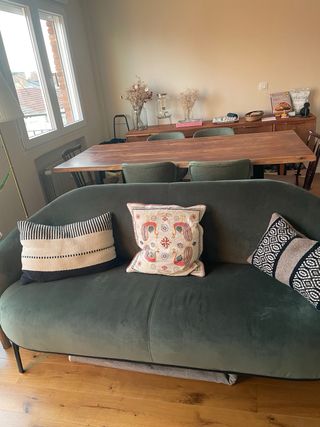 Sofá Natuzzi Verde Terciopelo