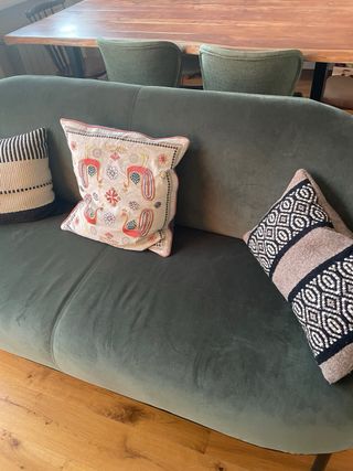 Sofá Natuzzi Verde Terciopelo