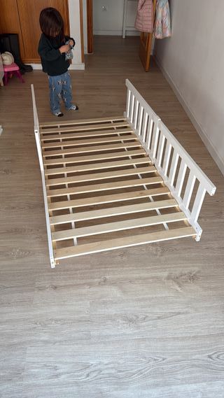 Cama Infantil Casa Blanca con Somier