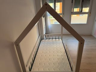 Cama Infantil Casa Blanca con Somier