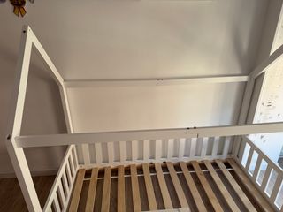Cama Infantil Casa Blanca con Somier