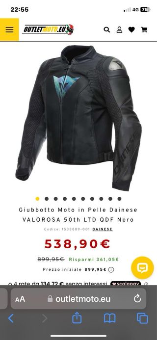 Giacca dainese Valorosa limited edition