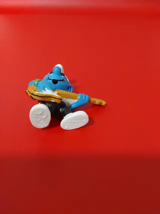 Figura PVC Pitufos Guitarrista