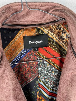 Giacca Biker Desigual Mandala Boho Rosa M