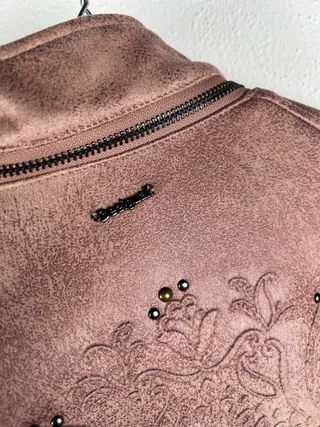 Giacca Biker Desigual Mandala Boho Rosa M