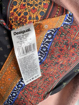 Giacca Biker Desigual Mandala Boho Rosa M
